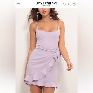 Lucy in the Sky Purple Ruffle Dress